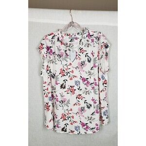 Daniel Rainn‎ 3X Blouse Top Ethereal Floral Colorful Whimsigoth Girlhood Casual